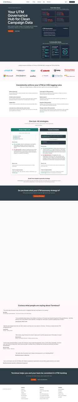 Screenshot www.terminusapp.com