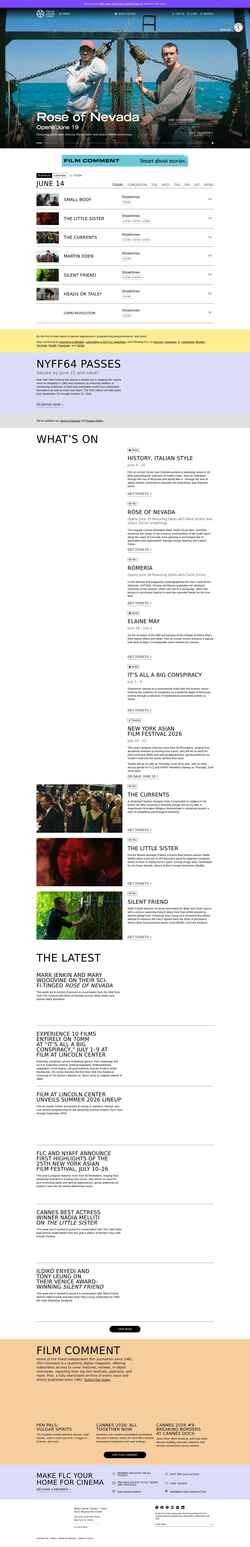 Schermata www.filmlinc.org