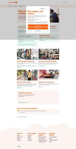 Screenshot www.swedbank.com