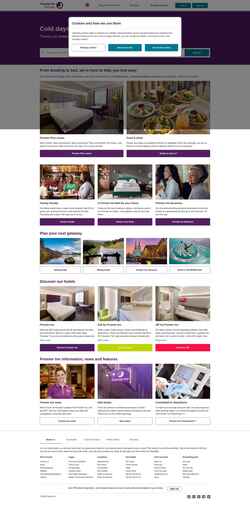 Captura de pantalla www.premierinn.com