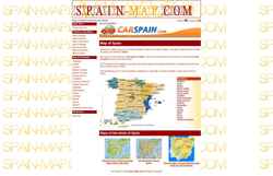 Screenshot www.spain-map.com