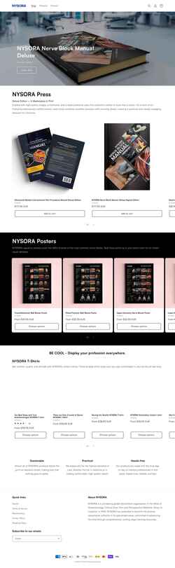 Screenshot shop.nysora.com