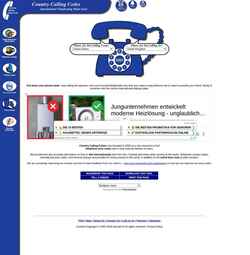 Captura de pantalla www.countrycallingcodes.com