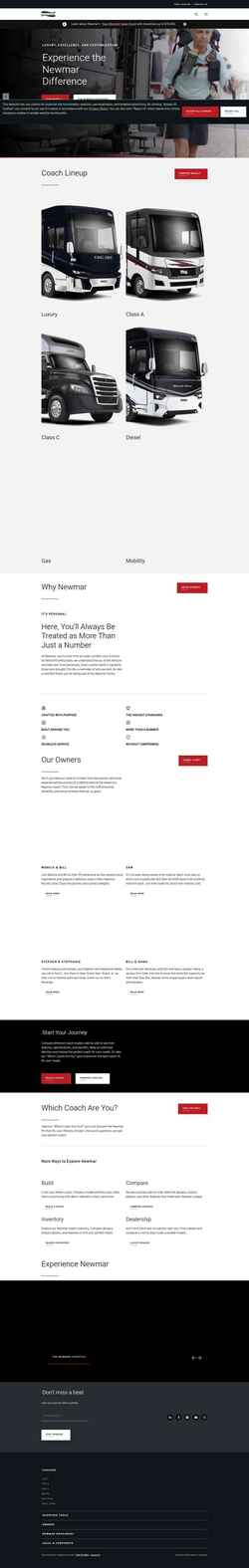 Screenshot www.newmarcorp.com