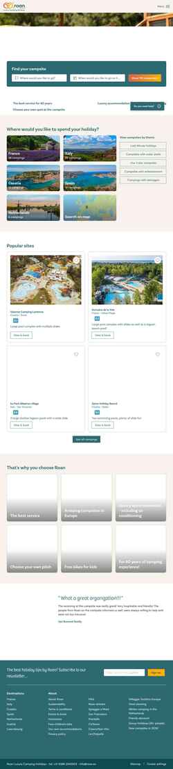 Screenshot www.roan.eu
