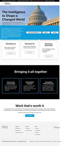 Screenshot www.bloombergindustry.com