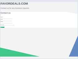 Captura de pantalla www.favordeals.com