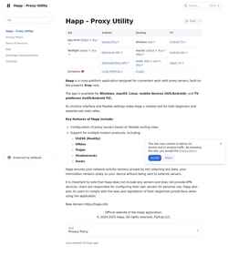 Snímka obrazovky www.happ.su