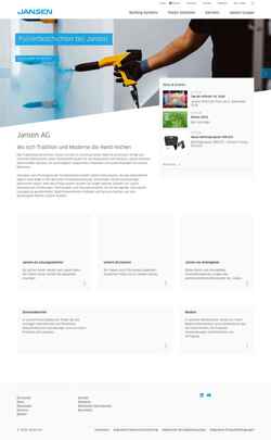 Captura de pantalla www.jansen.com