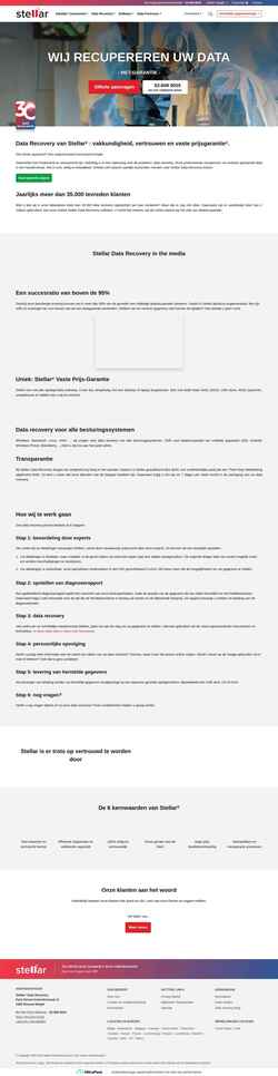 Screenshot www.stellar.be