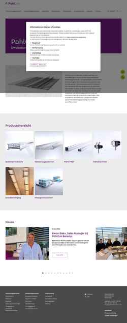 Screenshot pohlconbenelux.com