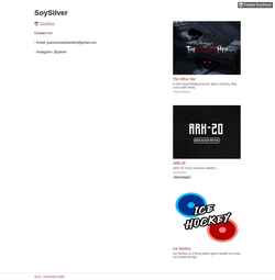 Captura de pantalla soysilver.itch.io