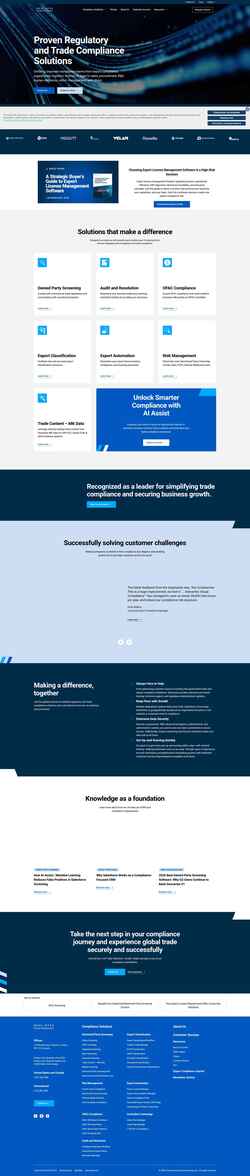 Screenshot www.visualcompliance.com