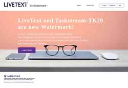 Posnetek zaslona www.livetext.com