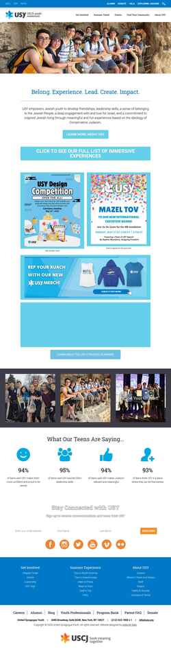 Screenshot www.usy.org