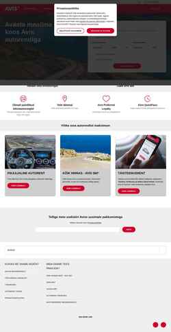 Screenshot secure.avis.ee