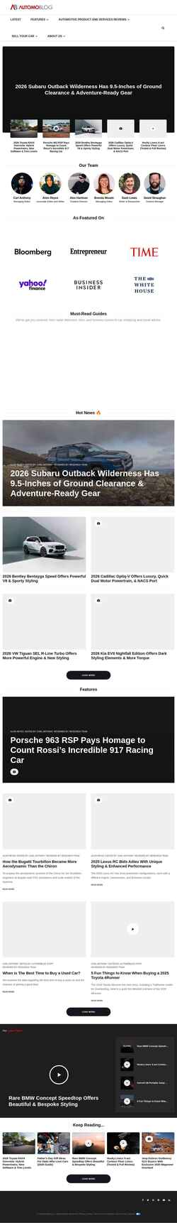 Screenshot www.automoblog.com