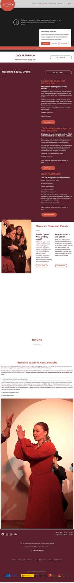 Screenshot flamencocultural.com