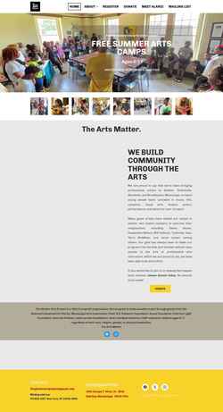 Screenshot theglosterartsproject.org
