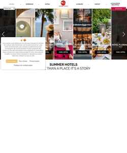 Captura de pantalla www.summerhotelsgroup.com