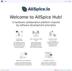 Snímek obrazovky hub.allspice.io