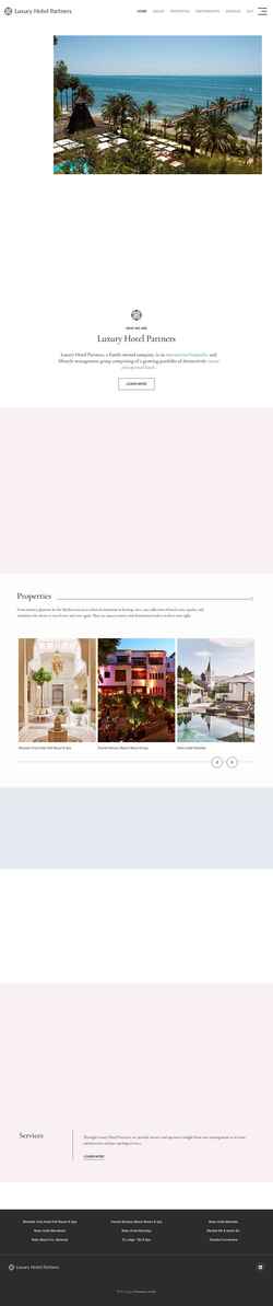 Captura de pantalla luxuryhotelpartners.com