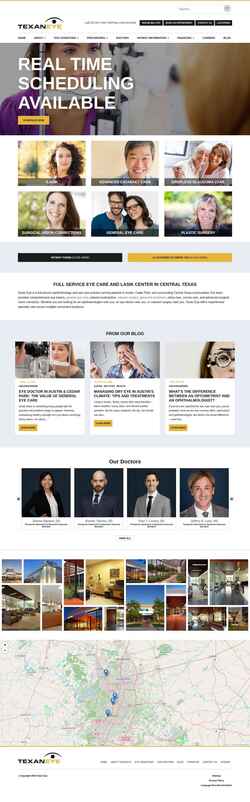 Schermata texaneyecare.com
