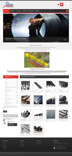 Snímek obrazovky handysteel.com.au