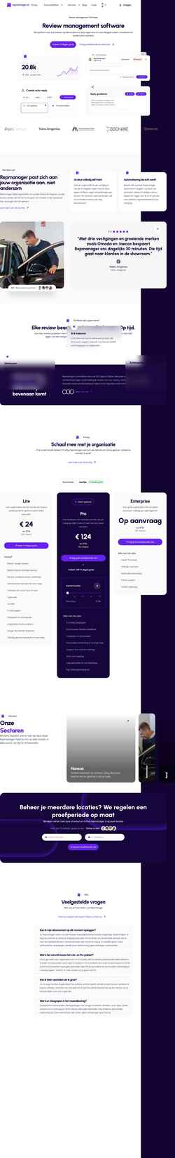 Screenshot www.repmanager.ai