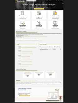 Екранна снимка www.calcbench.com