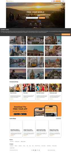 Snímek obrazovky www.freetour.com