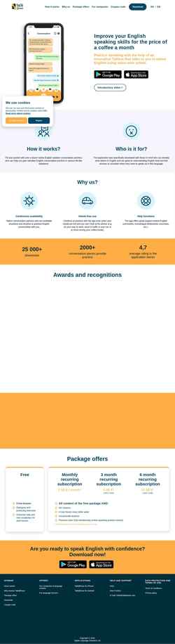 Zrzut ekranu talkatease.com