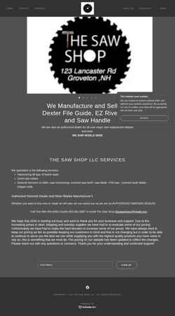 Skærmbillede thesawshop.com