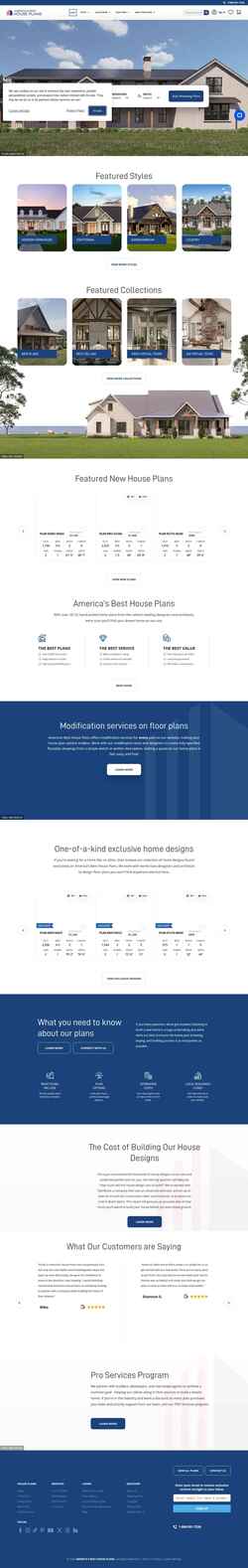 Screenshot www.houseplans.net