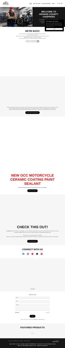 Snímek obrazovky orangecountychoppers.com