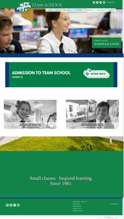 Screenshot www.teamschool.com
