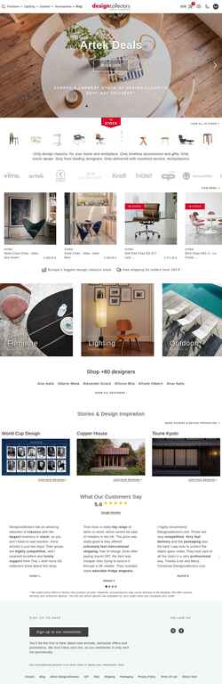 Screenshot www.designcollectors.com