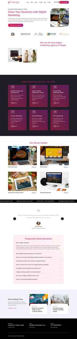 Screenshot keronevadesign.com