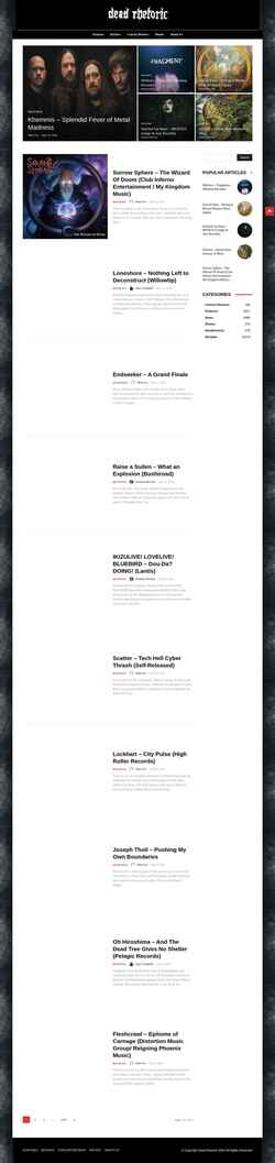 Снимак екрана deadrhetoric.com