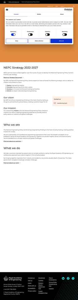 Снимак екрана nepc.raeng.org.uk
