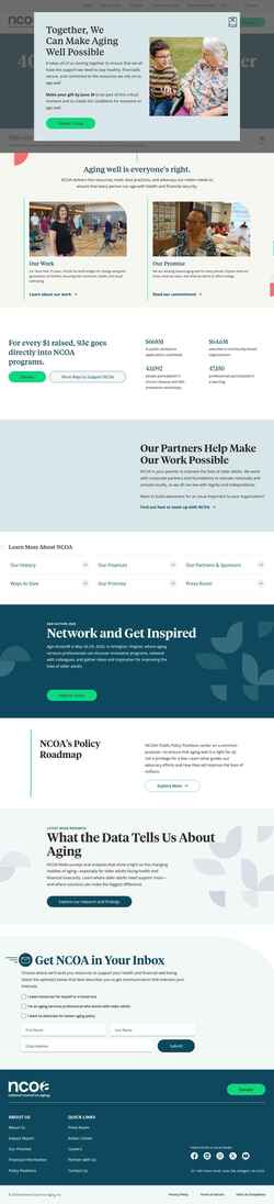 Screenshot www.ncoa.org