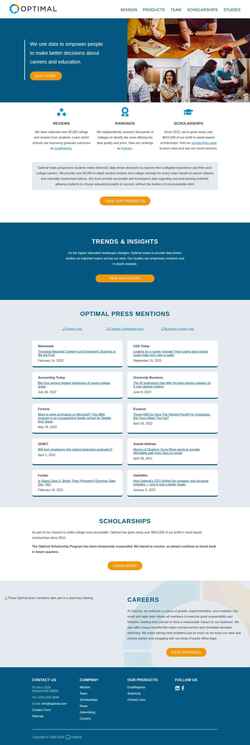 Screenshot www.optimal.com