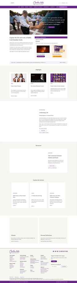 Screenshot rabbisacks.org
