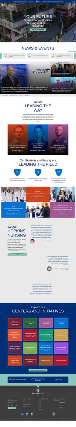 Ekran görüntüsü nursing.jhu.edu