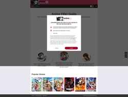 Captură de ecran www.animefillerguide.com