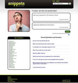 Skærmbillede snippets.com