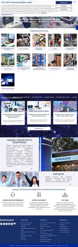 Zrzut ekranu www.datalogic.com