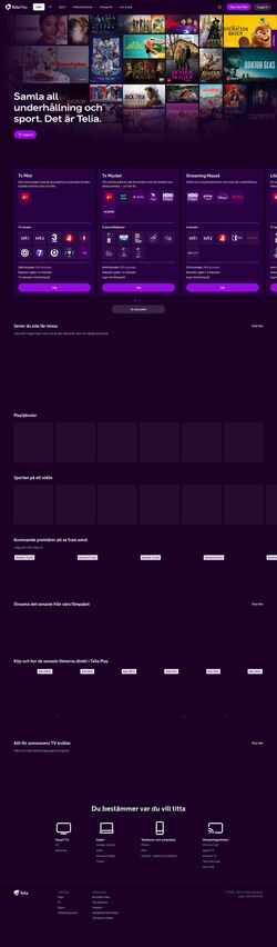 スクリーンショット www.teliaplay.se