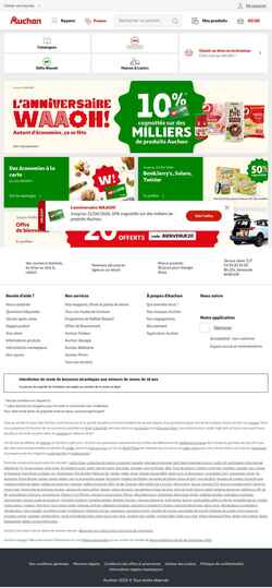 Captura de pantalla www.auchan.fr