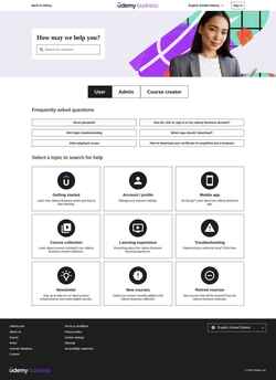 Captura de pantalla business-support.udemy.com